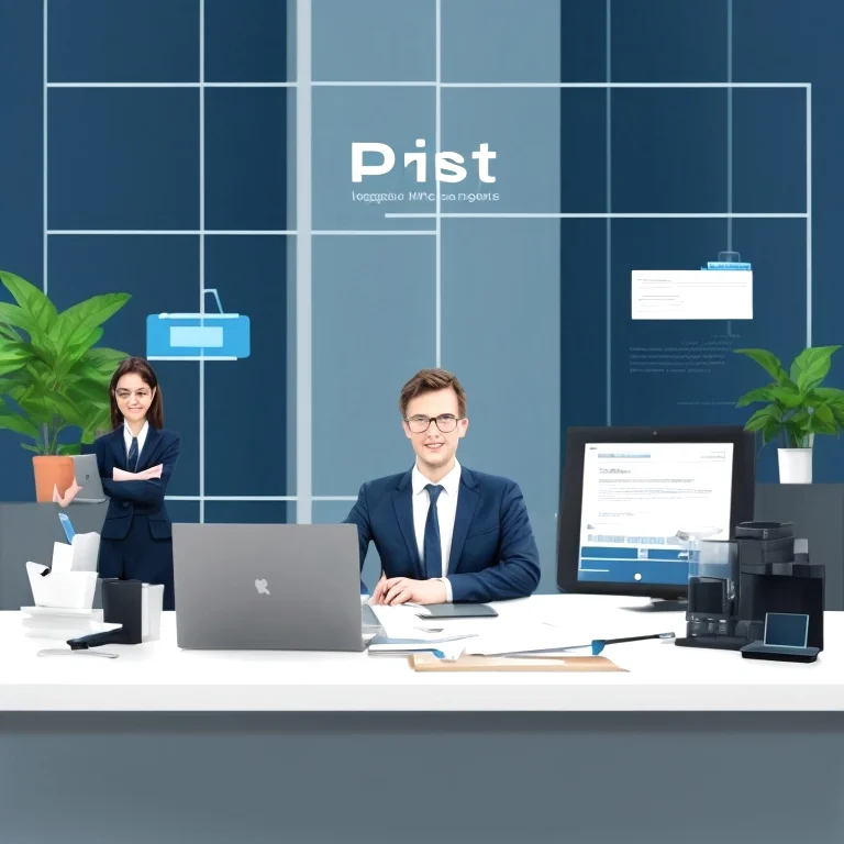 Online document processing and notary illustration